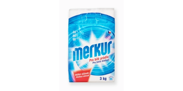 Merkur prací prášek bílá síla 3 kg - 60 PD                                                                                                                                                                                                                